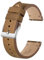 BISONSTRAP Distressed Leather Watch Strap, Watch Replacement Bands for Men, Quick Release Spring Bars, 22mm, Light Brown (Silver Buckle)