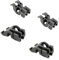 DL-pro Lot de 4 supports de panier inférieur de lave-vaisselle pour Whirlpool 481010600198, Indesit C00314875, pliables, robustes, pour assiettes, pointes pliantes, rangées de pointes dans le panier