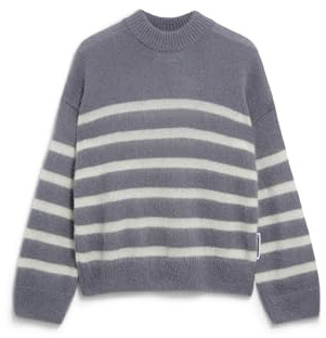 ARMEDANGELS Damen Pullover Loose Fit aus Mohair-Woll Mix GWYNEIRAA Stripes Loose Fit