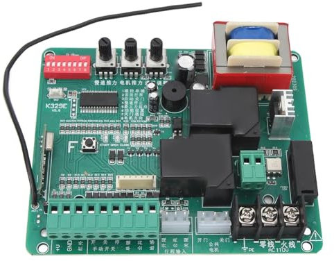 TagIo Placa de Control para Abridor de Puerta Corrediza de CA, Placa de Control Electrónico Principal para Motor de Puerta Corrediza, Puerta de Repuesto (110 V)