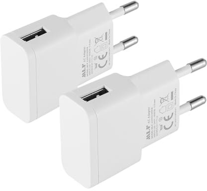 Security-01 2er-Pack USB-Ladegerät, 5V 1A 5W AC-zu-DC-Netzteiladapter, für IP-Kameras, Tablets, MP3-Player, E-Reader, Smartphones, Elektrowerkzeuge und mehr