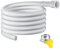 Universal 16mm/25mm Air Conditioner Drain Hose with Clamp, Flexible Drain Pipe Air Conditioner Accessories for AC Units Washing Machine (White, 2M)