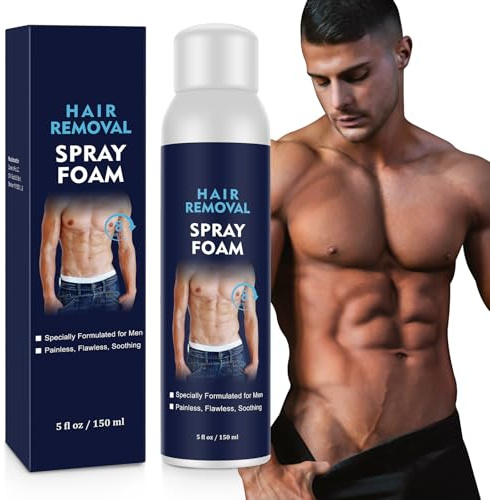Haarentfernung Schaum, schmerzloses Enthaarungsmittel, Haarentfernungsspray, Bikinizone, Intimbereich, Schambereich, Beine, Achseln und Körper, sanfte Formel für alle Hauttypen, 150 ml