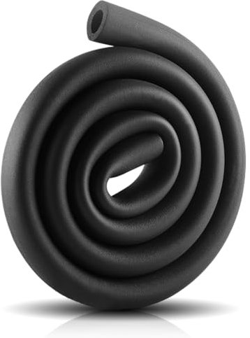 RANJIMA Rohrisolierung Schaumstoff, Ø 22mm Schaumstoff Rohr Isolierung 9mm Isolierstärke, Flexibler Rohrdämmung 1.8m Heizungsrohr Verkleidung für Fitnessgeräte, Rohre, Handhaben (Schwarz)