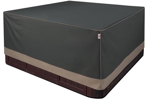 Poolabdeckungen200x200x85 Poolabdeckung 420D Oxford-Gewebe Garten-Pool Staubabdeckung,Abdeckung für Whirlpool Wasserdicht,Abdeckplane Pool mit UV-Schutz,Abdeckplane Pool für rechteckige Pools
