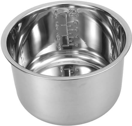 Luxshiny Reiskocher Innentopf aus Dickwandiger Antihaftbeschichteter Kochtopf für Elektrische Schnellkochtöpfe zum Kochen von Reis und mit Skalendesign