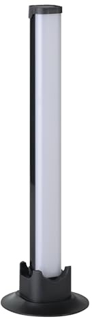 Eglo 2 lámparas LED para habitación gaming, luces de colores con efectos, decoración para fiestas, lámpara con música, mando a distancia, USB, luz cálida y RGB, negro