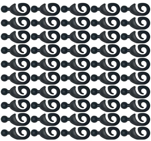 Ganci per gazebo, 50 pezzi, ganci per da doccia, multi scopo, anelli per pergola, clip da appendere, resistenti alla ruggine, robuste star, clip perfette per piante di recinzione, terrazza