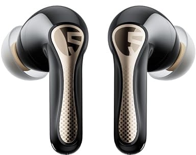 SoundPEATS Air5 Pro+ Cuffie Bluetooth 5.4 In-Ear, Driver Ibrido xMEMS + 10mm, ANC Adattivo 55 dB, 6 MIC, Snapdragon Sound, Hi-Res LDAC aptX Lossless, Multipoint, IPX5