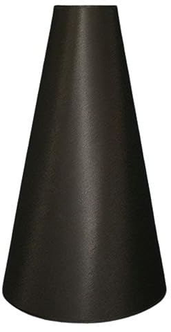Pantalla de 25 x 10 x 60 cm y algodón negro I bajo el marco E27 grande y pantalla de lámpara