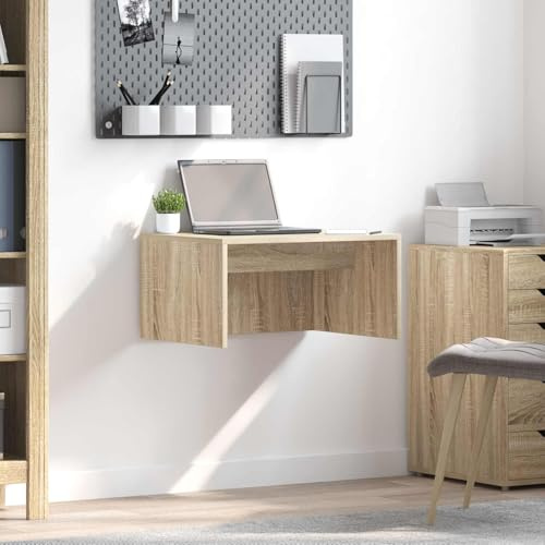 XHNIFBN Wandklapptisch 60x45x30 cm Sonoma-Eiche Bürotisch Modernes Möbel Holzwerkstoff für Home Office Schlafzimmer Wohnzimmer