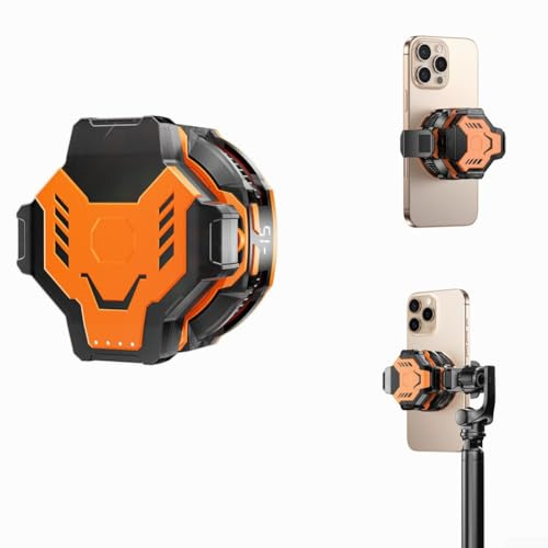 Magnetic Phone Cooler für Gaming, Handykühler mit Akku und LED-Anzeige, geräuscharmer USB Telefon Cooler mit Smart Temperaturregelung, Handy-Kühlventilator für Smartphone