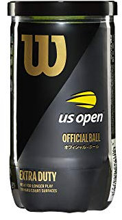 Wilson WRT1000J Hardball-Tennisball, US Open Extra Duty Ball, US Open Wettbewerbsball, National High School Interhighs, ausgewählter Ball, Zertifiziert 1 Dose, 2 Bälle enthalten