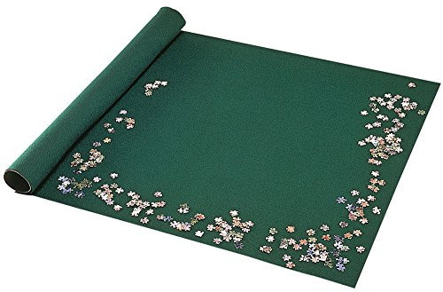 Bits and Pieces - Portable Jigsaw Roll Up Mat - Store Puzzles on Unique Felt Mat System - Fits Puzzles up to 3000 Pieces