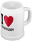 digital print Bierkrug mit Stadtnamen Leverkusen - Design stilvollem I Love Leverkusen - Städte-Tasse, Becher, Maßkrug