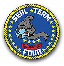 Aufkleber/Sticker Seal Team 4 Virginia US Navy Spezialeinheit Wappen 7x7cm A1527