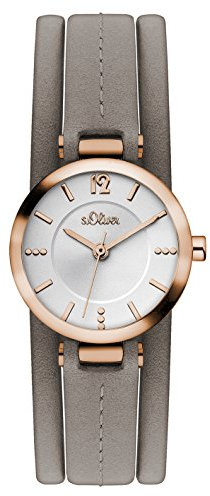 s.Oliver Damen-Armbanduhr Analog Quarz Leder SO-3120-LQ