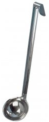 Stainless Steel Soup Kitchen Ladle Spoon with Hook Samuel Groves (7oz)