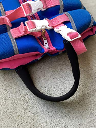 Koverz Youth Life Jacket Strap Guard, Rash Guard, Child Life Jacket Strap Pad for Protecting Thighs from Abrasion, (Patent Pending) - Black