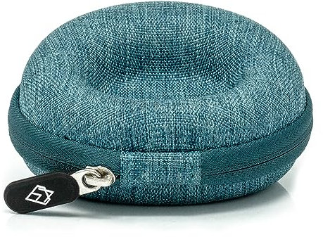 AKIELO Uhrengehäuse – Reise Uhrenbox Reinigungstuch und Geschenkbox – Für Männer und Frauen Armbanduhren und Smart Watch bis 54mm (Ozean Ausgabe)