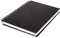Honsell 30314 Skizzenbuch mit Spiralbindung Hardcover, DIN A4 Hochformat, 100 Blatt, 110 g/m², reinweißes Zeichenpapier, radierfest, säurefrei und alterungsbeständig, schwarz weiß