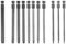 CPROSP Torx Lunghe Set 75mm, Torx Lunghe Magnetiche, per Smontare e Riparare Elettrodomestici, T6 T7 T8 T9 T10 T15 T20 T25 T27 T30 T40, Lega D'acciaio S2