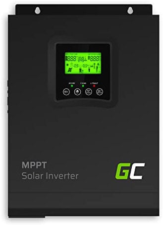 Green Cell® 1000W/2000W 1kW 12V 230V Solaire Convertisseur Inverter Onduleur sinusoïdal Off Grid Power Inverter avec régulateur de charge MPPT pur sinusoïdal Transformateur