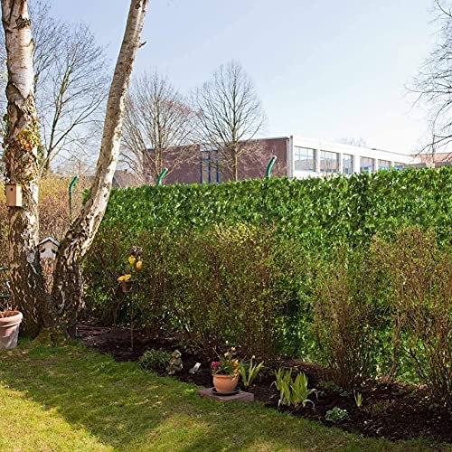 HSWYJJPFB Garten Privatsphäre Künstliche Efeu Gartenzaun Künstliche Efeu Hecke in Kunststoff Gitter Matte Garten Privatsphäre Zaun Efeu Hecke dekorative Zäune Privatsphäre Bildschirm gewebt Fenc