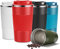 YINJAM Travel Mug Reusable Insulated Coffee Cups Vacuum Insulation Stainless Steel Thermal Tumbler for Hot Cold Drinks (Red, 380ml)
