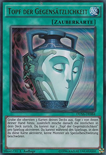 DUSA-DE084 - Topf der Gegensätzlichkeit - Ultra Rare - Deutsch - im Set mit Ultrapro Toploader - Yugioh