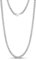 Cadoline Silver 316L Stainless Steel Neck Chains For Men Jewellery Wheat Braid Rope 4mm 18 Inch Necklace