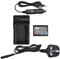 DSTE BP-1030 BP1030 BP1130 ED-BP1030 ED-BP1030 Batterie Li-ion rechargeable + Chargeur de voyage et de voiture compatible avec appareil photo numérique Samsung NX200 NX210 NX300 NX300M NX500 NX1000