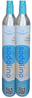 sodalino CO2-Zylinder 2 x 425g (60L) Schraubventil