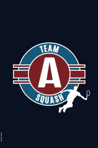 Squash Team: Praktisches Notizbuch für Squashmannschaft ein schönes Geschenk für Squashteam und Mannschaft eine kleine Geschenkidee für das Squashtunier in Freizeit und Hobby