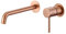 Mice - Grifo empotrado monomando de lavabo con montaje a la pared - grifos empotrados de baño para lavamanos - Color Oro Rosa Cepillado SERIE MONZA - GLM039/ORC