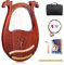 VixxNoxx Lyre Harp, kit per arpa in mogano a 16 corde, strumenti musicali a corda con chiave per accordatura, istruzioni per l'uso (lingua italiana non garantita) per principianti e adulti
