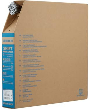 SHIMANO Unisex – Erwachsene Nirosta Schaltinnenzug, Grau, 2100 mm
