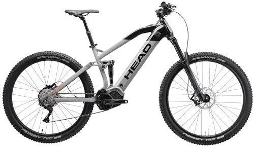 HEAD Unisex - Adult Durango 1.0 Full Suspension E-Mountain Bike E-Fully, Grey/Black, 51