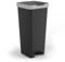 TATAY Cubo de Basura Cocina con Pedal Smart 40L | Diseño Compacto y Funcional | Uso Interior y Exterior | Apto para Bolsas de 30L a 50L | Plástico Resistente Libre de BPA | 33x31x67cm, Negro