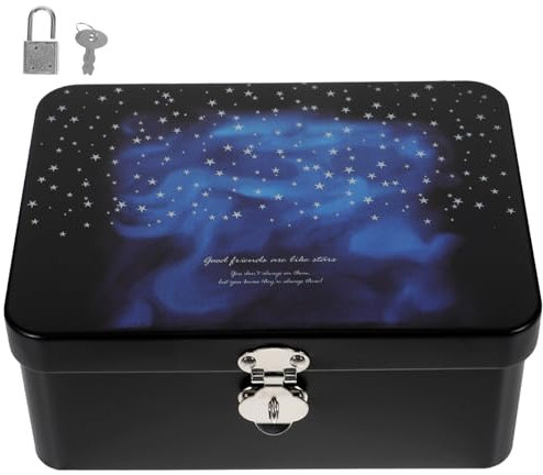 Caja Latas De Hojalata Escritorios Cofre Del Vintage Cofre Del Metálico Baul Almacenaje Escritorio Oficina Organizador De Escritorio Almacenamiento Tarro De Dulces