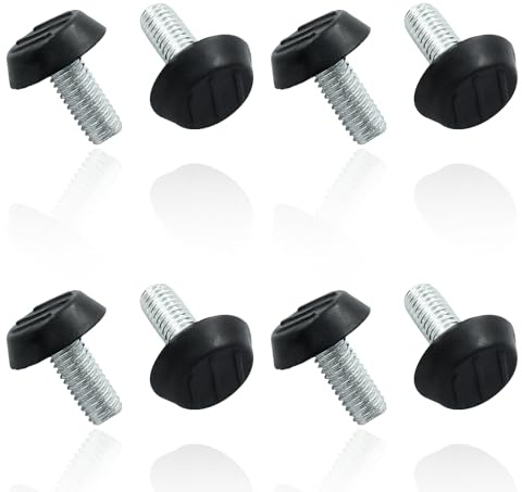 Zorveiio 8 Pcs Furniture Levelers M8 x 20mm, Adjuster Mini Feet | Table Leg Levelers, Levelling Foot Screw on, Adjustable Feet for Furniture Legs, Patio Furniture Feet