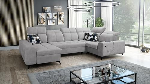 IM SOFA Wohnzimmer Couch U-Form Wohnlandschaft Gold IV Farbe wählbar TOP Qualität