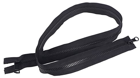 SHINEOFI Cerniera Lampo Nera Doppia Da 70 Cm Strumento Da Cucito Per Abbigliamento