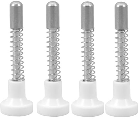 Veemoon 4 Pezzi Chiusura a Molla per Lettino, Kit Hardware per Culla Mini Per Bambini Coppiglia A Molla Chiusure A Stantuffo Gabbietta Per Uccelli Caricata A Molla (50mm)