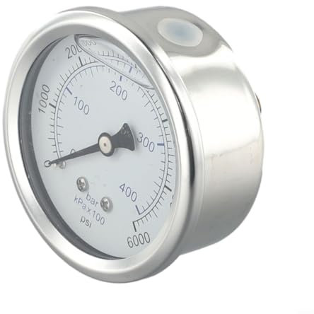Pressure Gauge for High Pressure Washer, M14x1 5 Thread, Max 6000 Psi, D2 5 inch