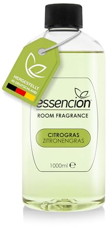 essencion Citro Gras Raumduft Refill Flasche – 1000ml – In 14 verlockenden Düften erhältlich (Citro Gras 1000ml Refill)