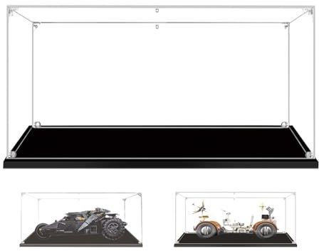 BOOVAX Vitrine für Lego 76240- Acryl Klar Schaukasten für [Batmobile-Tumbler] Modellbausatz - Vitrine - 50x30x20cm | 2mm