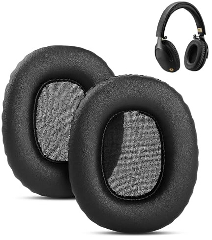 Premium Proteinkleder Ersatz Ohrpolster für Marshall Monitor Over-Ear Kopfhörer Ersatz-Ohrpolster