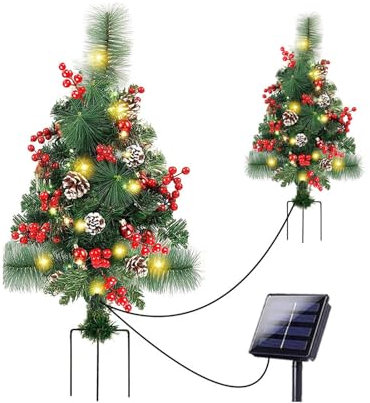 kesurpae Alberi di Natale all'aperto di Montaggio Facile e Veloce per Alberi di Natale all'aperto in ABS da Giardino per Albero di Natale Artificiale del Portico, al Seguito
