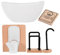 1 Set Miniatur Puppenhaus Badezimmer Möbel Zubehör: Dollhouse Waschbecken Badewanne Toilette Modell Ornament DIY Miniatur Badezimmer Niedliche Bathroom Set für Puppenhaus